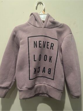 Kids' Mauve 'Never Look Back' Hoodie